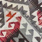 150 × 103 cm Hand-Woven Afghan Kilim Rug – Wool Flatweave