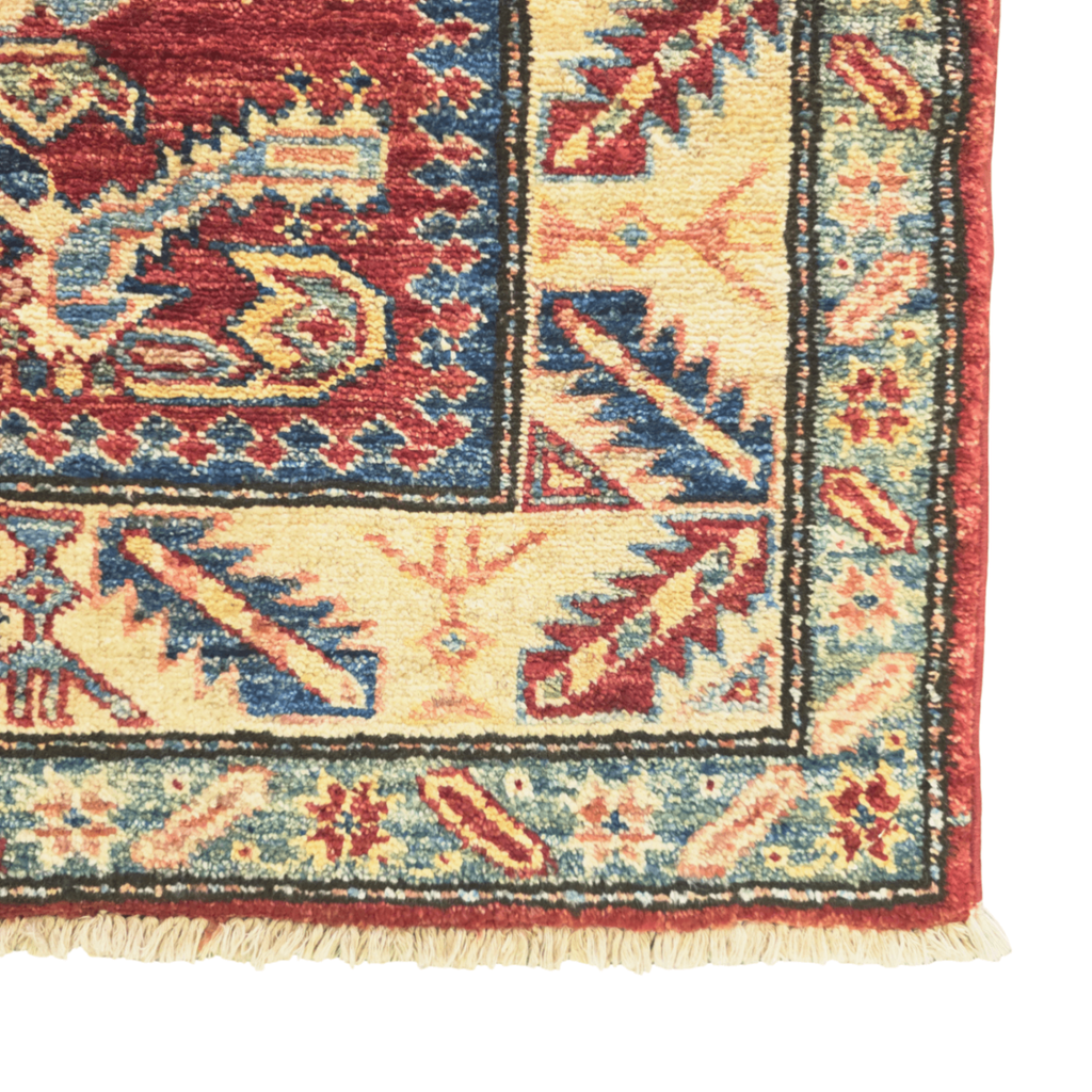 153 x 80 cm Hand Knotted Afghan Kazak Rug