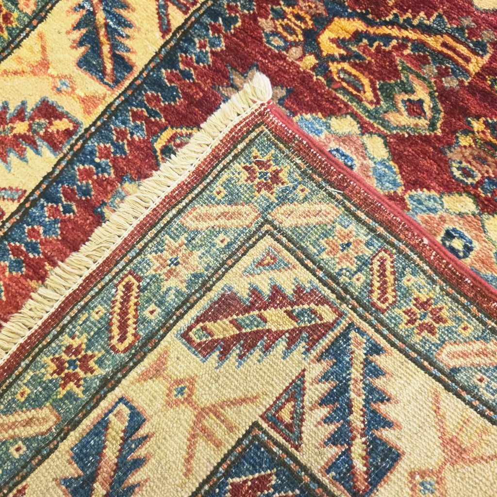 153 x 80 cm Hand Knotted Afghan Kazak Rug