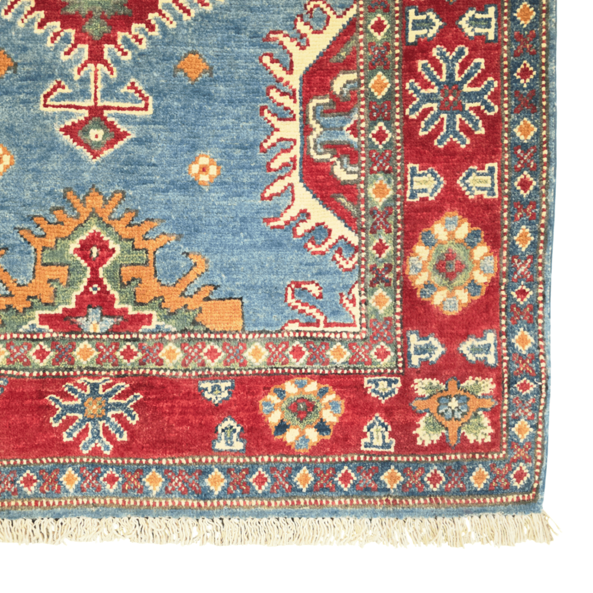 158 x 97 cm Hand Knotted Afghan Kazak Rug