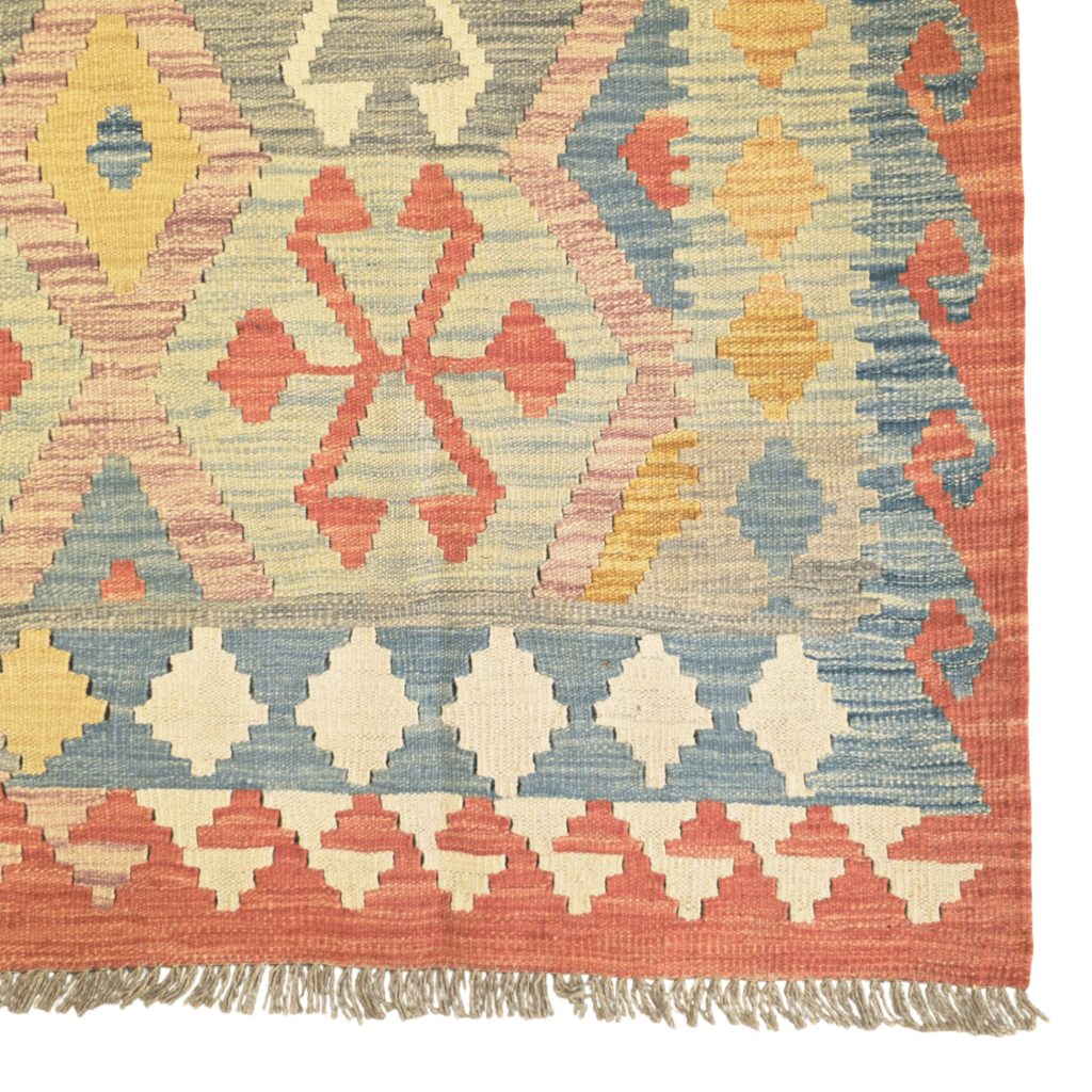 165 x 130 cm Hand Woven Afghan Kilim Rug