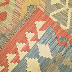 165 x 130 cm Hand Woven Afghan Kilim Rug