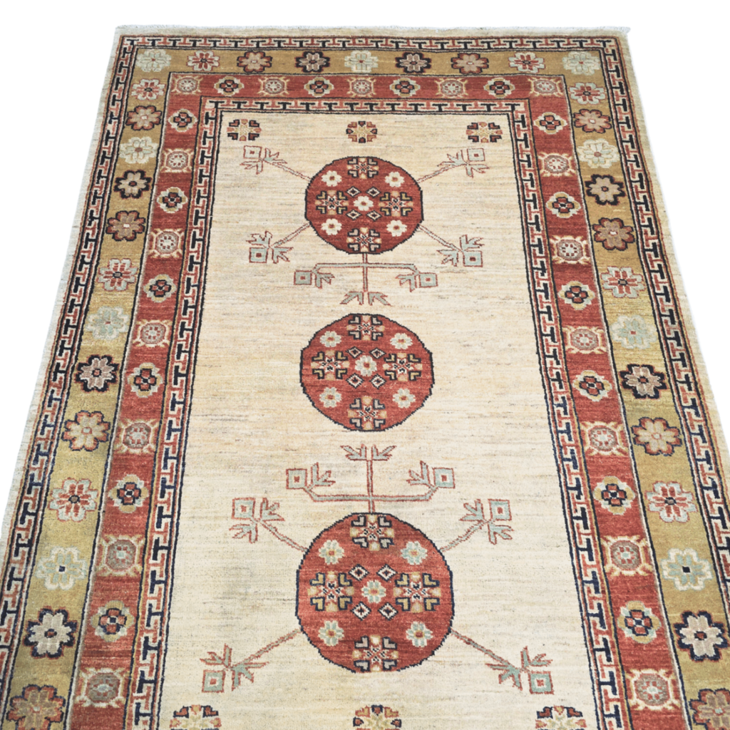 183 x 122 cm Afghan Chobi Hand-Knotted Wool Rug