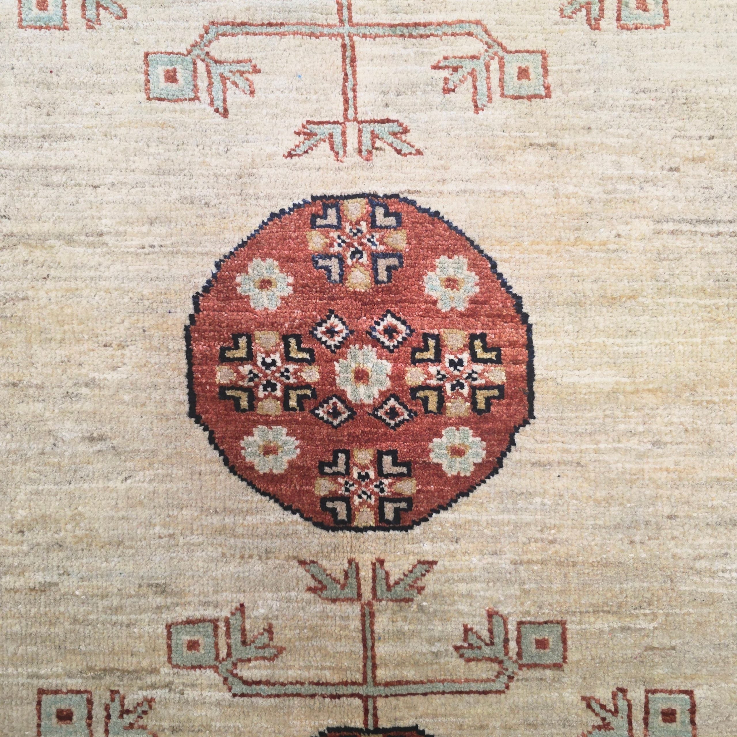 183 x 122 cm Afghan Chobi Hand-Knotted Wool Rug