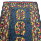 189 x 98 cm Hand-Knotted Afghan Akche Rug