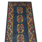 189 x 98 cm Hand-Knotted Afghan Akche Rug