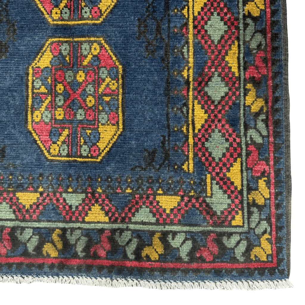189 x 98 cm Hand-Knotted Afghan Akche Rug