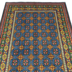 192 x 148 cm Hand-Knotted Afghan Akche Bokhara Rug