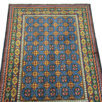 192 x 148 cm Hand-Knotted Afghan Akche Bokhara Rug