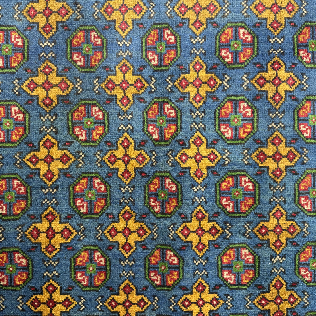 192 x 148 cm Hand-Knotted Afghan Akche Bokhara Rug