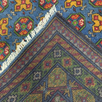 192 x 148 cm Hand-Knotted Afghan Akche Bokhara Rug
