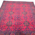 200 x 159 cm Hand-Knotted Turkmen Wool Rug