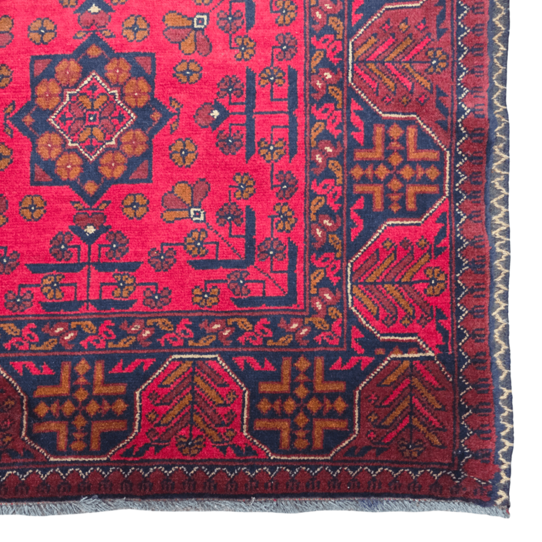 200 x 159 cm Hand-Knotted Turkmen Wool Rug
