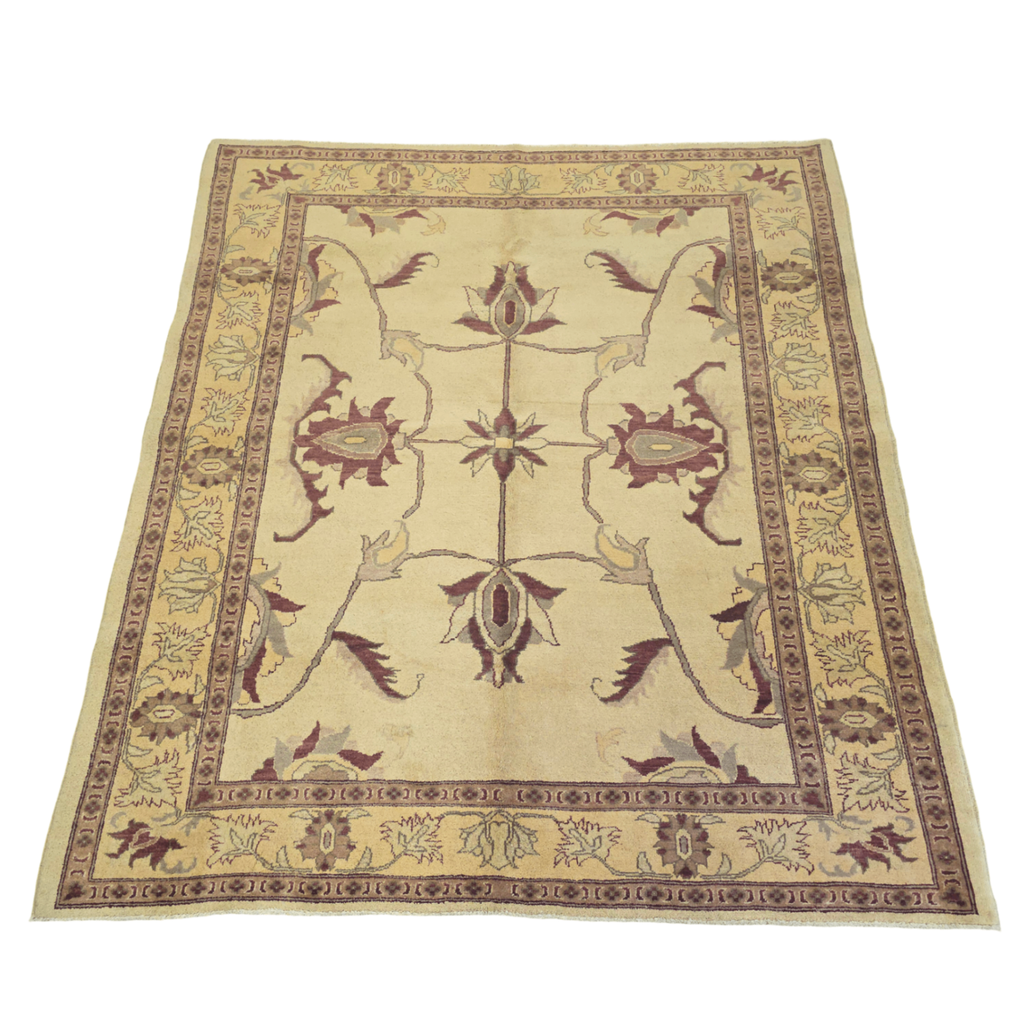 229 x 200 cm Afghan Chobi Hand-Knotted Wool Rug
