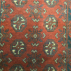 283 x 76 cm Red Afghan Bokhara Runner Rug
