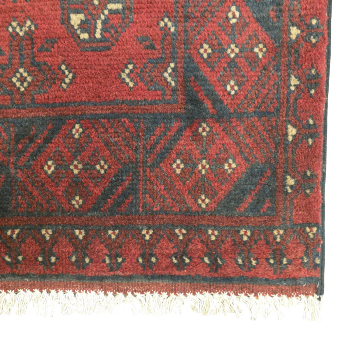 283 x 76 cm Red Afghan Bokhara Runner Rug