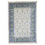 290 x 200 cm Traditional Oriental Style Machine Made Rug in Cream & Green