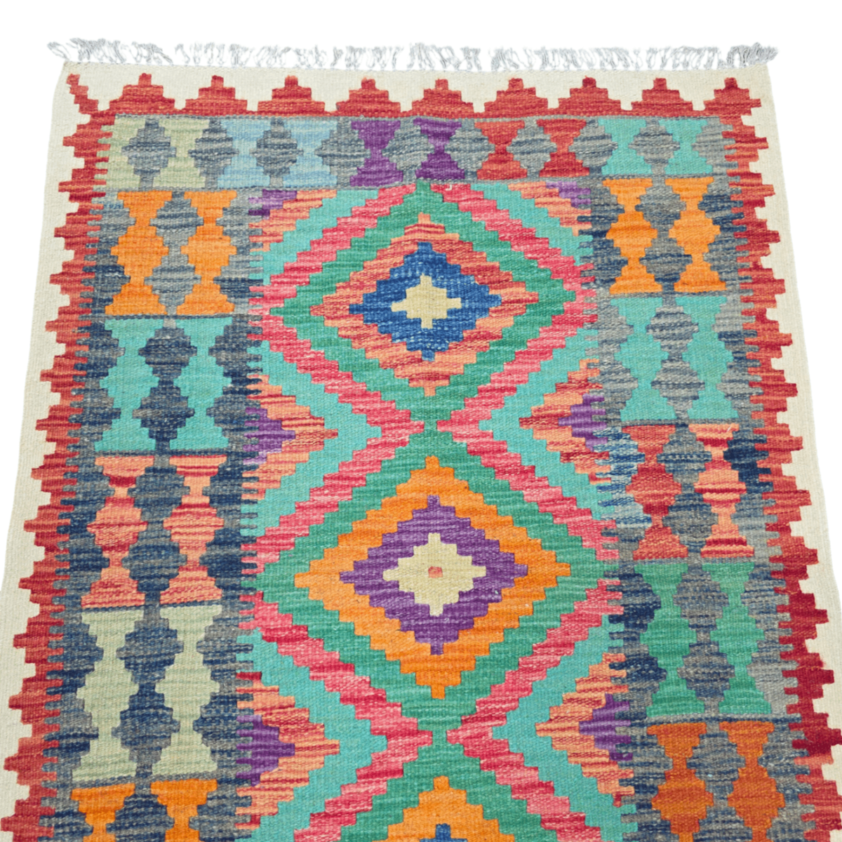 118 x 83 cm Hand Woven Afghan Kilim Rug