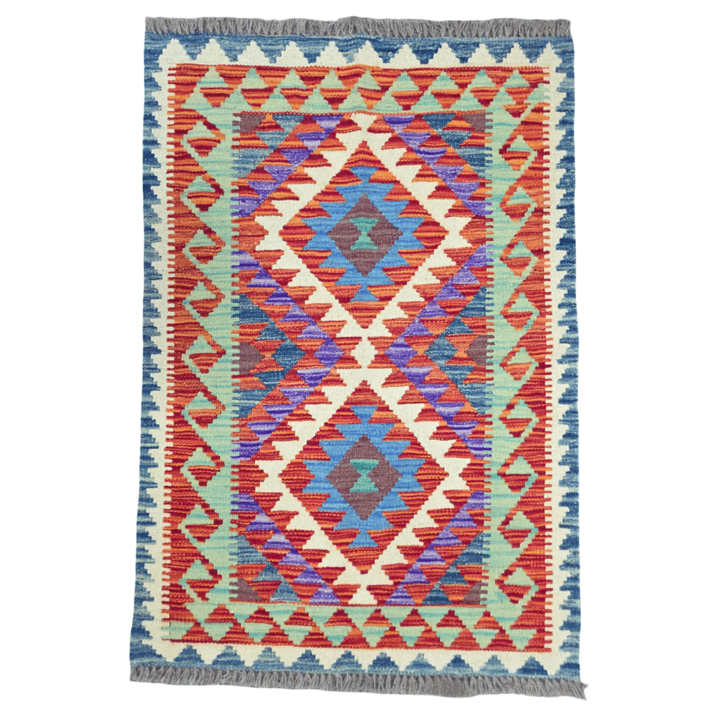 125 x 84 cm Hand Woven Afghan Kilim Rug