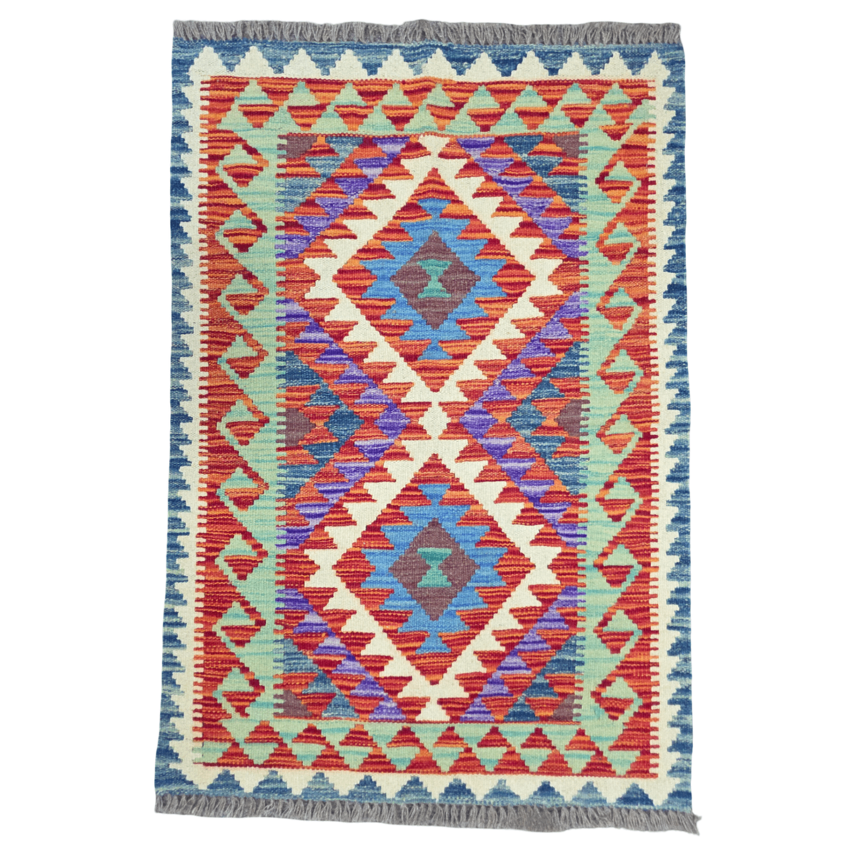 125 x 84 cm Hand Woven Afghan Kilim Rug