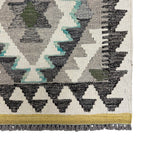 153 × 101 cm Hand-Woven Afghan Kilim Rug – Wool Flatweave