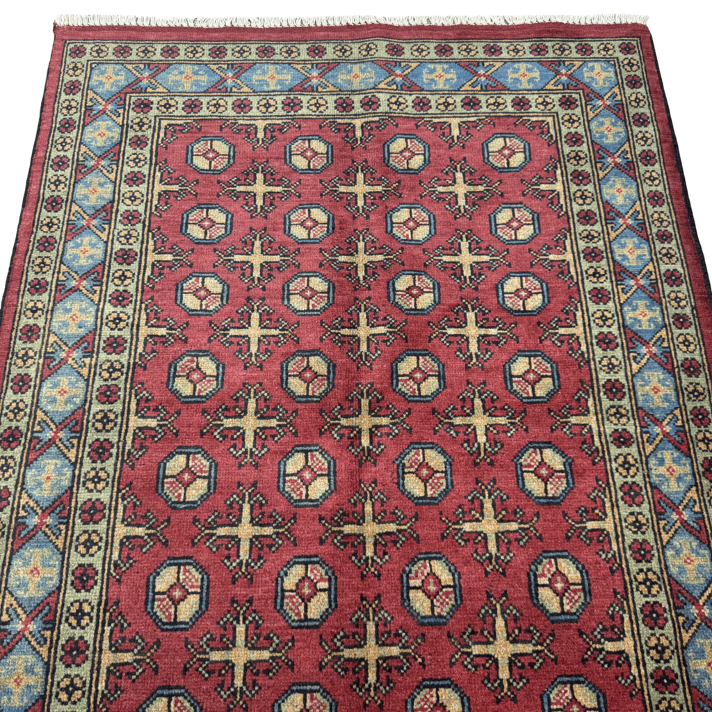 178 x 119 cm Hand-Knotted Afghan Akche Rug
