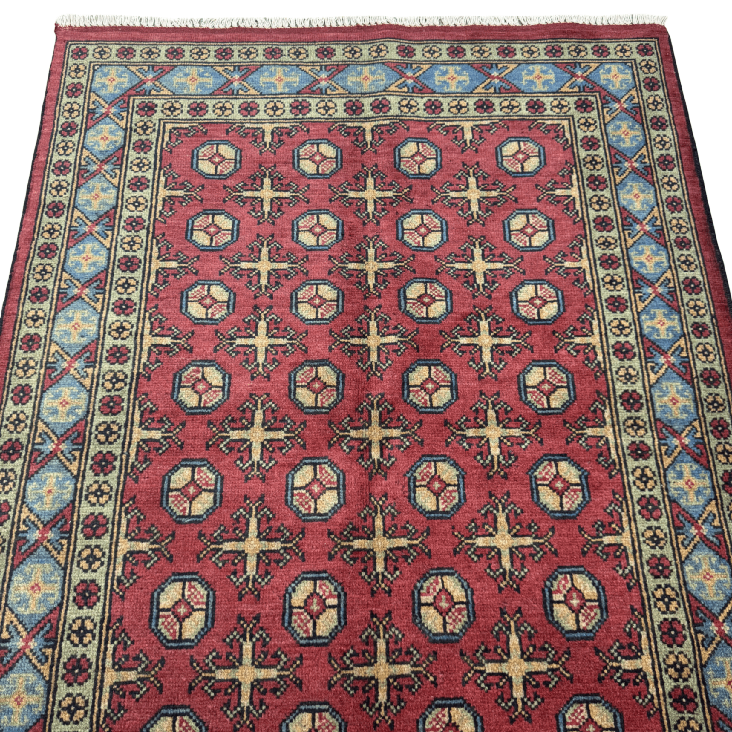 178 x 119 cm Hand-Knotted Afghan Akche Rug