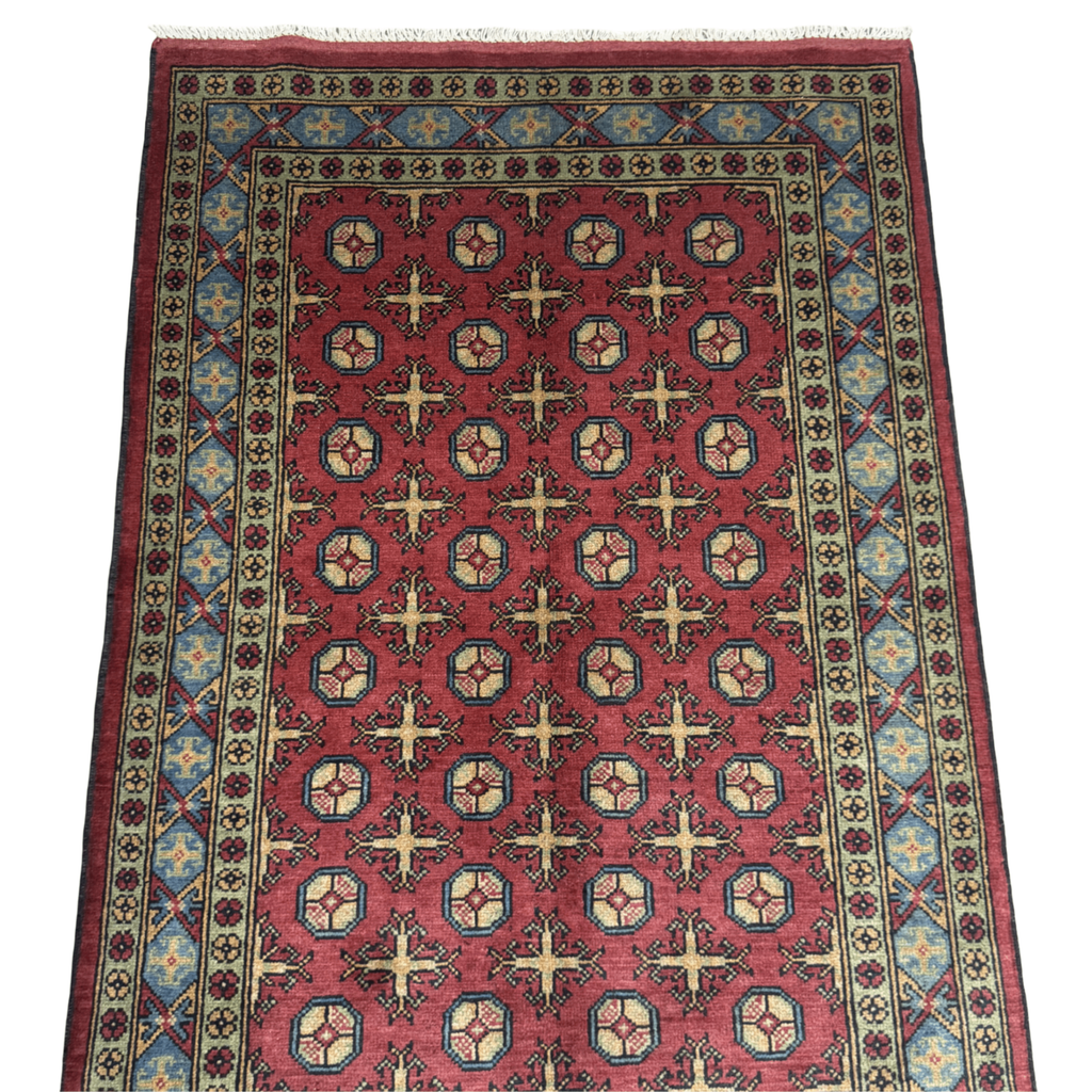 178 x 119 cm Hand-Knotted Afghan Akche Rug