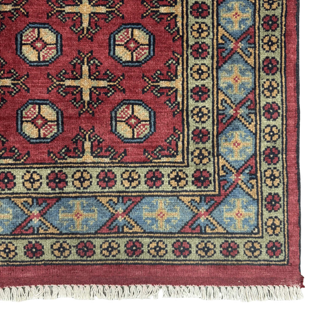 178 x 119 cm Hand-Knotted Afghan Akche Rug