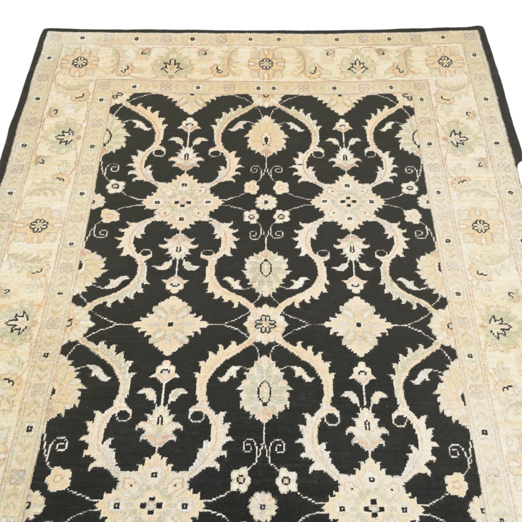 182 x 127 cm Afghan Chobi Hand-Knotted Wool Rug