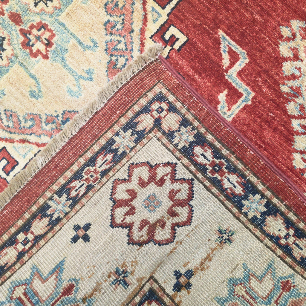 193 x 150 cm Hand Knotted Afghan Kazak Rug