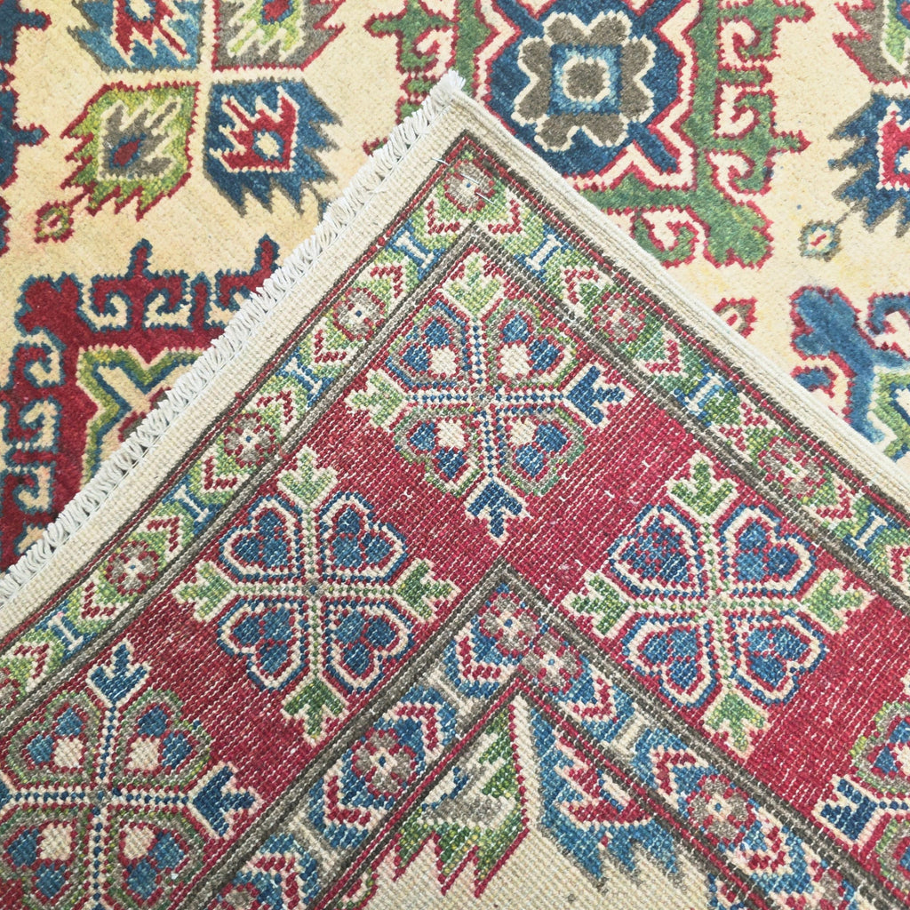 209 x 147 cm Hand Knotted Afghan Kazak Rug