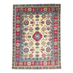 212 x 158 cm Hand Knotted Afghan Kazak Rug