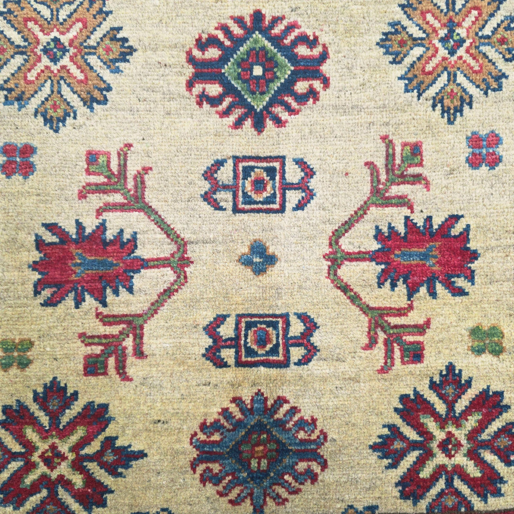 212 x 158 cm Hand Knotted Afghan Kazak Rug