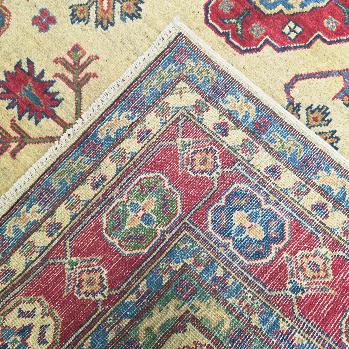 212 x 158 cm Hand Knotted Afghan Kazak Rug