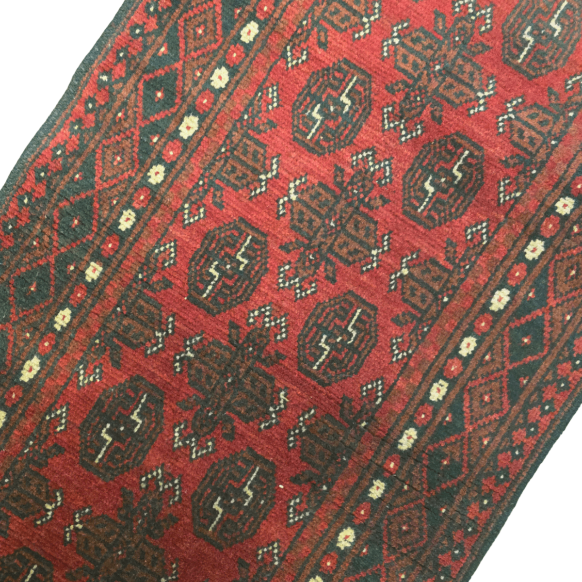282 x 73 cm Red Afghan Bokhara Runner Rug