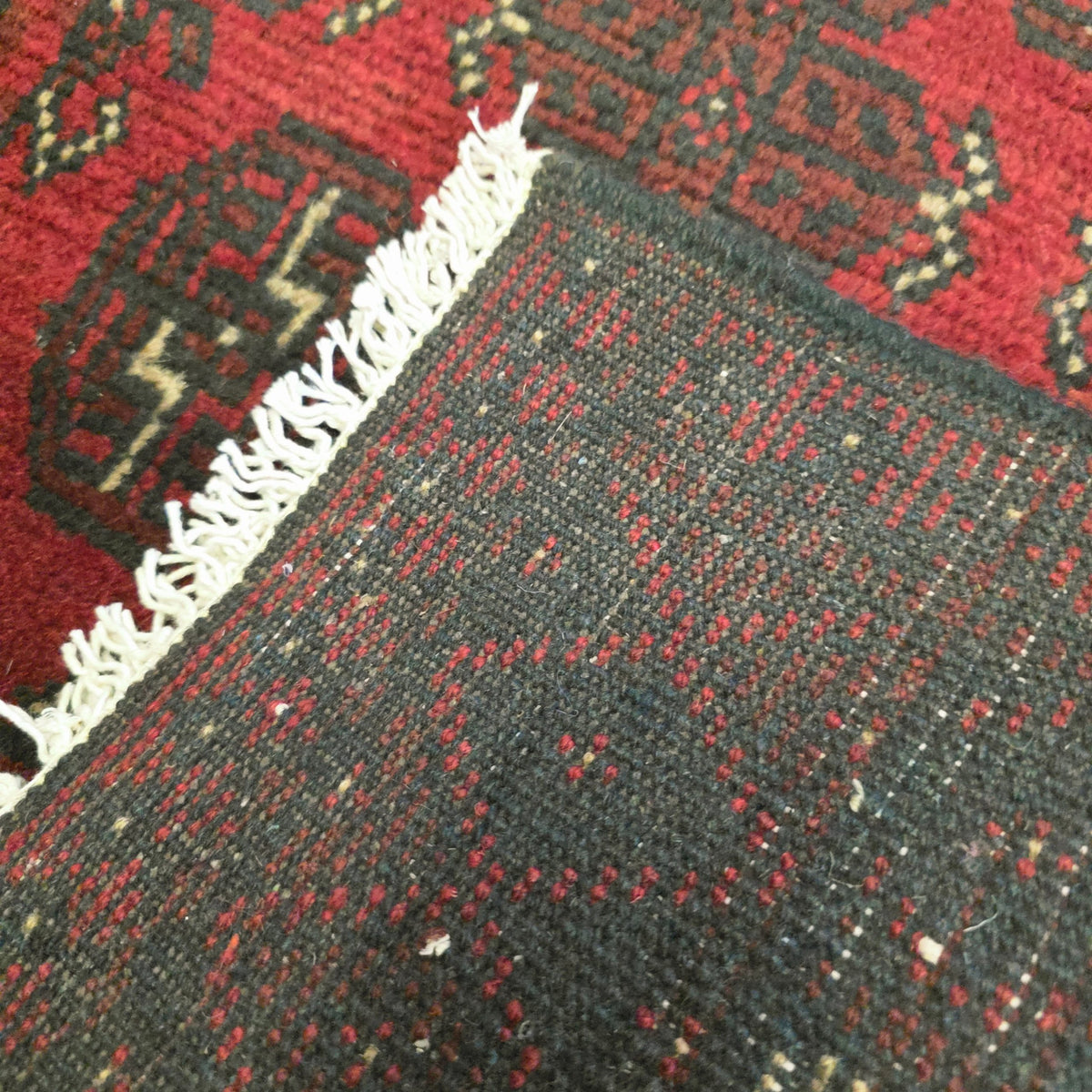 282 x 73 cm Red Afghan Bokhara Runner Rug