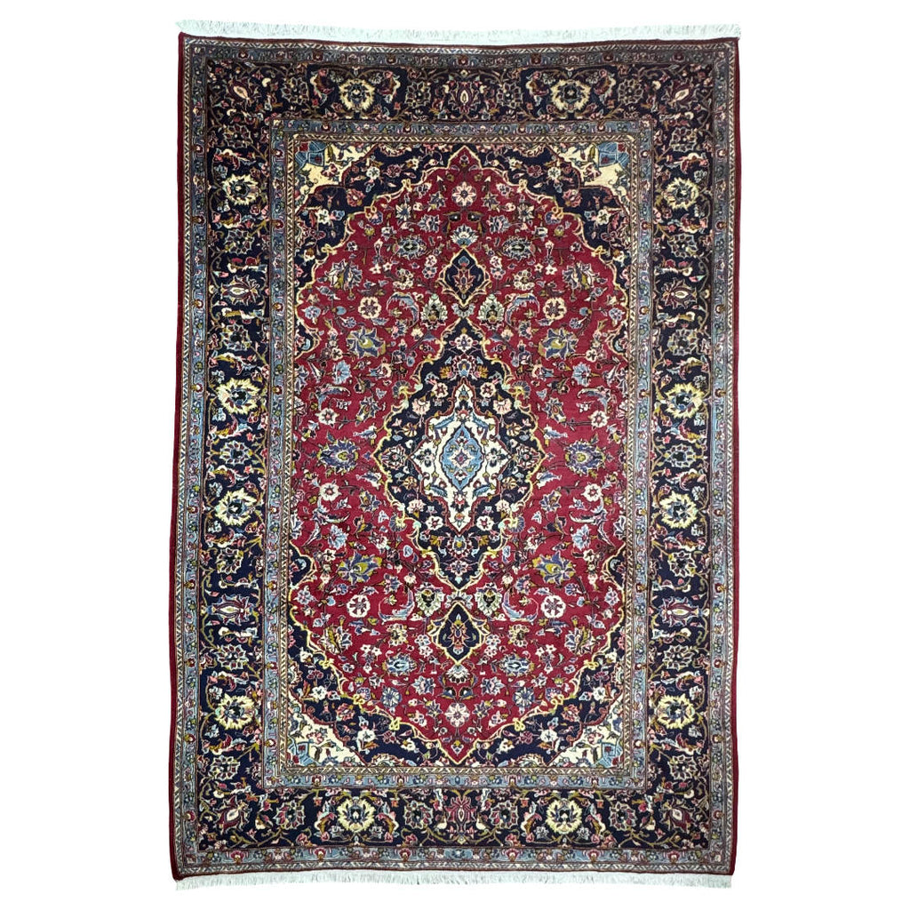 297 × 199 cm hand-knotted Persian Mashad Rug
