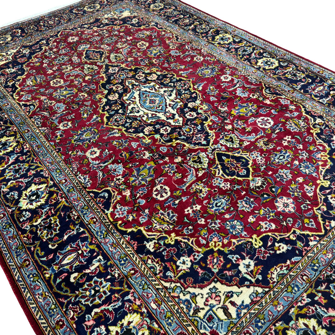 297 × 199 cm hand-knotted Persian Mashad Rug