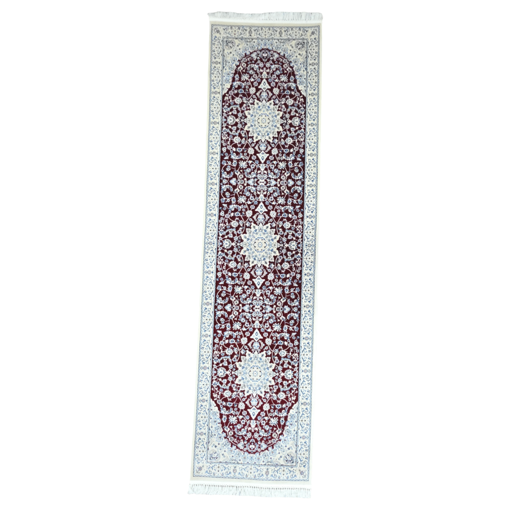 300 x 80 cm Persian Design Machine Made Runner Rug in Red