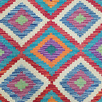 125 x 84 cm Hand Woven Afghan Kilim Rug
