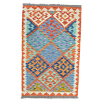 125 x 84 cm Hand Woven Afghan Kilim Rug