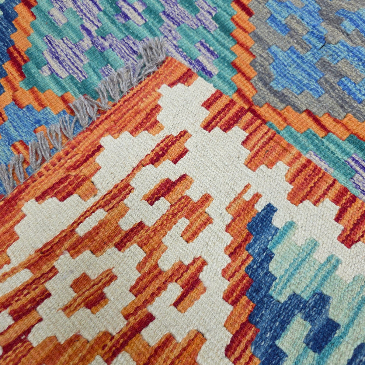 125 x 84 cm Hand Woven Afghan Kilim Rug