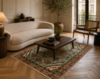 146 x 96 cm Vintage Persian Tabriz Wool Rug