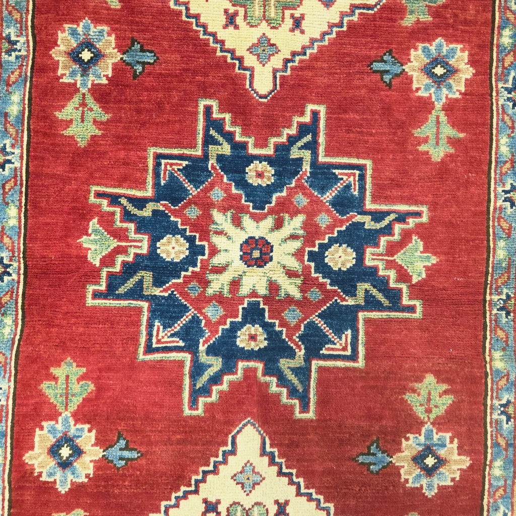 147 x 108 cm Hand Knotted Afghan Kazak Rug