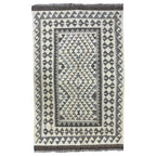 157 x 98 cm Hand-Woven Afghan Kilim Rug