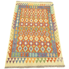 204 x 133 cm Hand Woven Afghan Kilim Rug