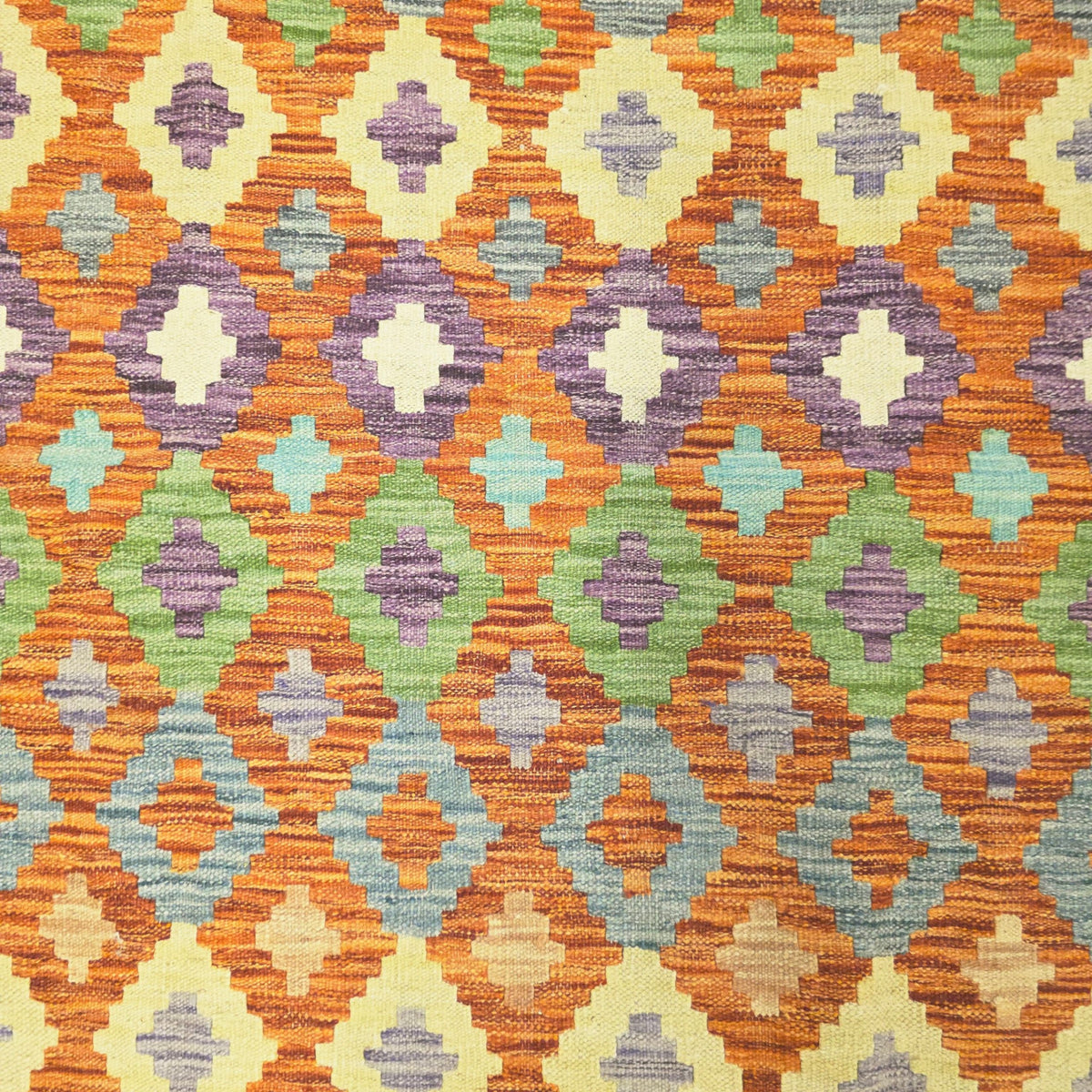 204 x 133 cm Hand Woven Afghan Kilim Rug