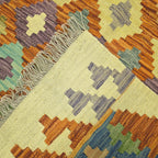 204 x 133 cm Hand Woven Afghan Kilim Rug