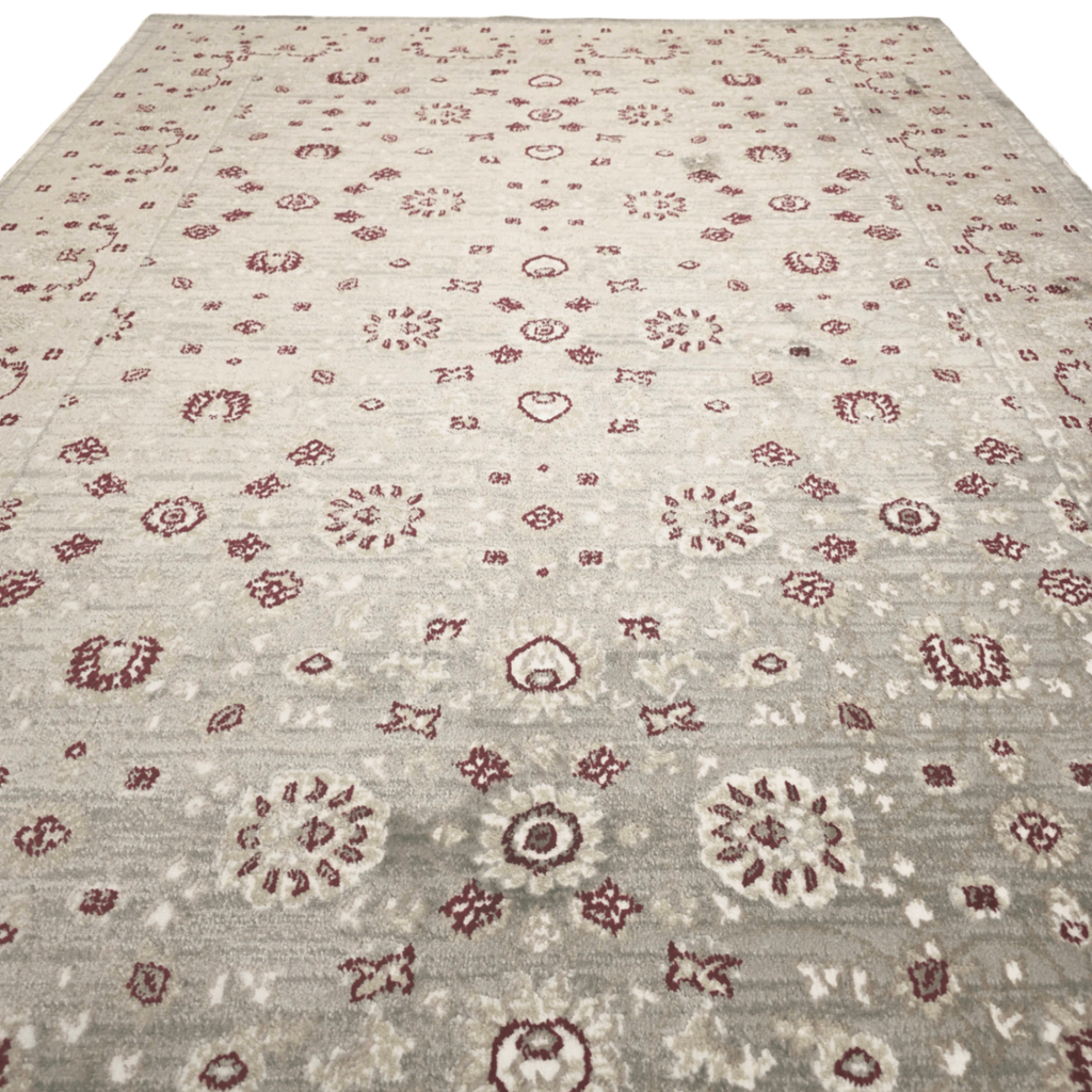 230 x 160cm Persian Floral Grey Design Machine Made Rug